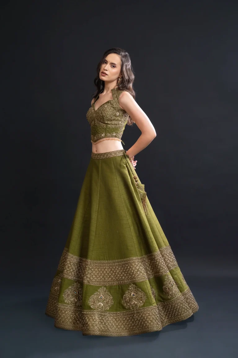 Step-by-step guide to custom lehenga design