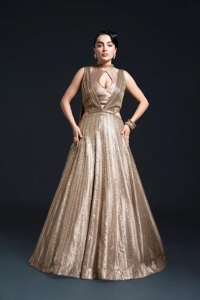 Golden Anarkali